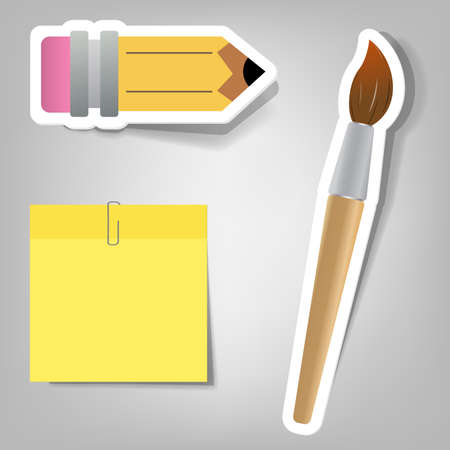 set of design elements to advertise the school timeのイラスト素材