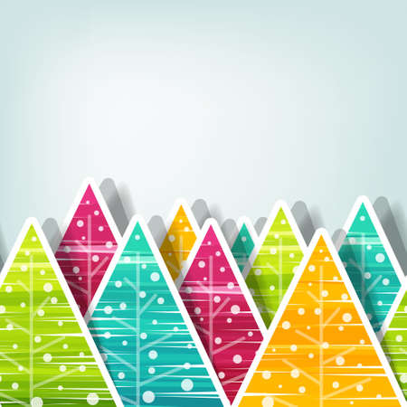 Christmas tree background, seamless vector illustrationのイラスト素材