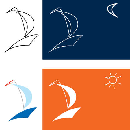 vector icon boatのイラスト素材