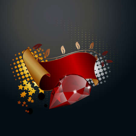 vector illustration of a rubyのイラスト素材