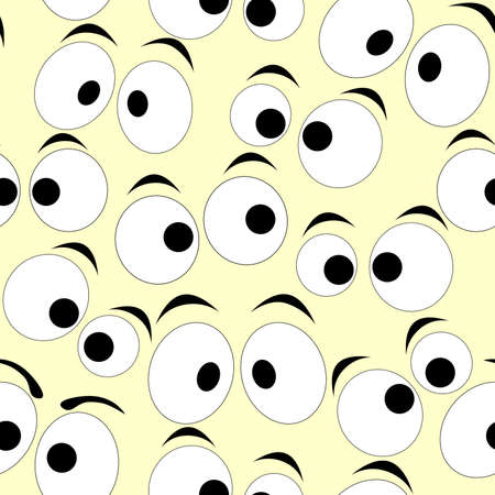 seamless pattern of eyeのイラスト素材