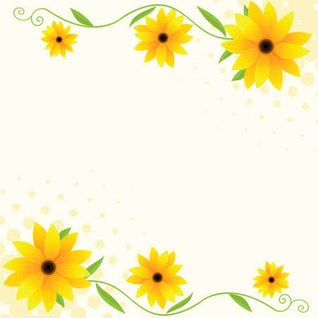 vector floral backgroundのイラスト素材