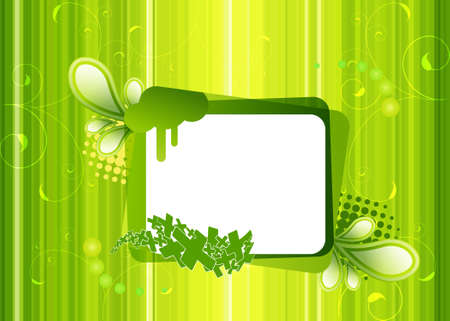 frame on a green backgroundのイラスト素材