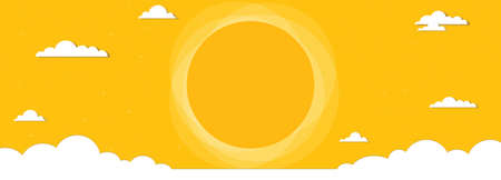 cloudscape bannerのイラスト素材