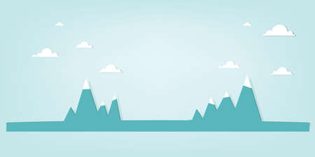 Mountain landscapeのイラスト素材