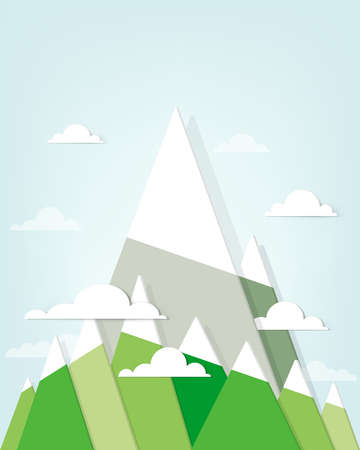 mountain landscapeのイラスト素材