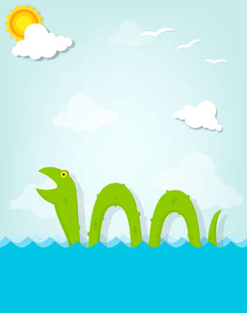 sea monsterのイラスト素材