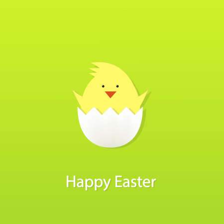 Happy easter card illustrationのイラスト素材