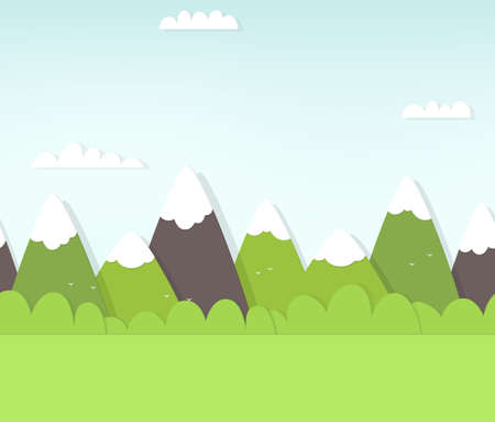 seamless mountain landscape. のイラスト素材