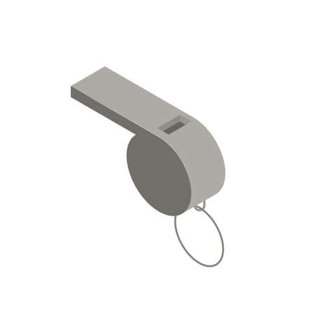 sport cartoon whistle iconのイラスト素材