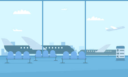 Hall of the airportのイラスト素材