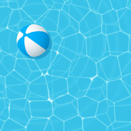 blue beach ballのイラスト素材