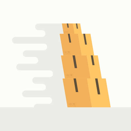 Moving boxes. Moving home designのイラスト素材