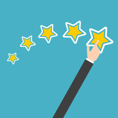 Customer reviews conceptのイラスト素材