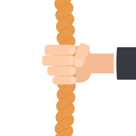 hand holding ropeのイラスト素材