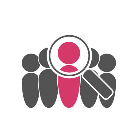 tv audience icon. Vector illustration isolated on white backgroundのイラスト素材