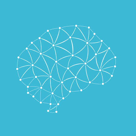 geometric human brain in triangles