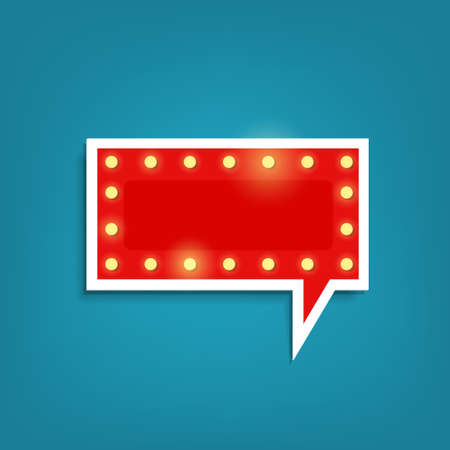 marquee speech bubble. Vector illustrationのイラスト素材