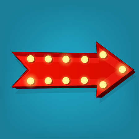 marquee arrow symbol. Vector illustrationのイラスト素材