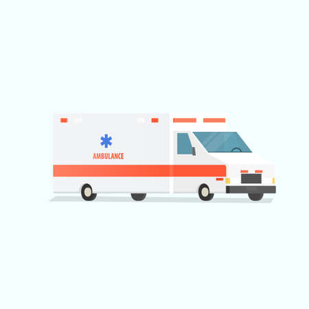 ambulance car vector illustration isolated on backgroundのイラスト素材