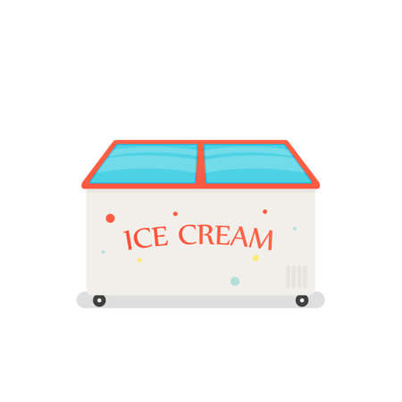 Ice cream freezer vectorのイラスト素材