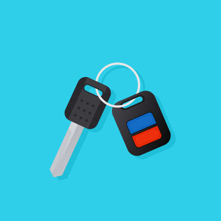Car key and alarm system chainのイラスト素材