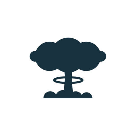 Bomb atom cloud iconのイラスト素材