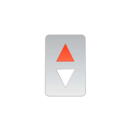 elevator panel with arrow
