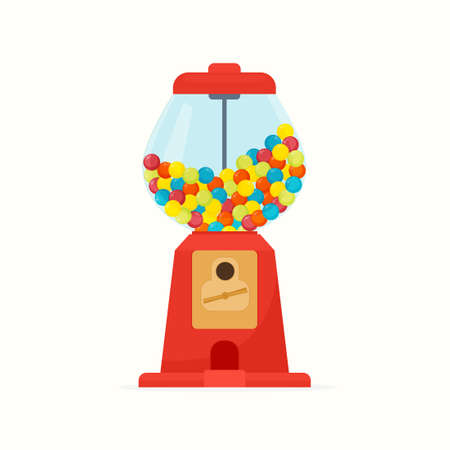 dispenser with gumballのイラスト素材