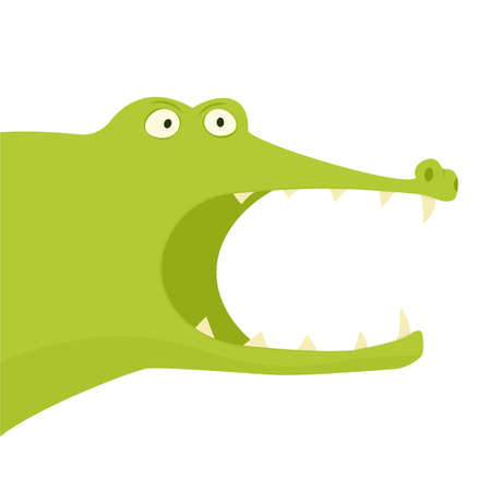 Alligator with open mouth.のイラスト素材