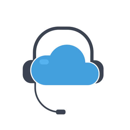 cloud call center iconのイラスト素材