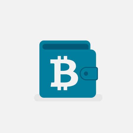 bitcoin wallet iconのイラスト素材