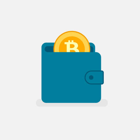 bitcoin wallet iconのイラスト素材