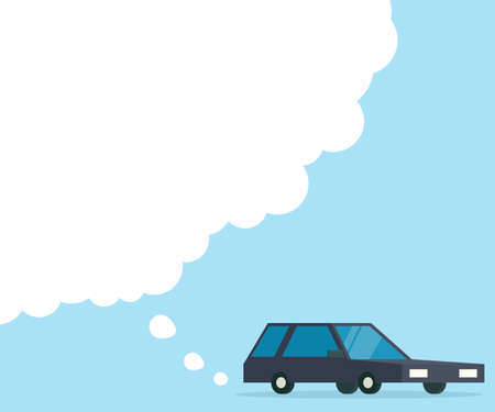 car pollution designのイラスト素材