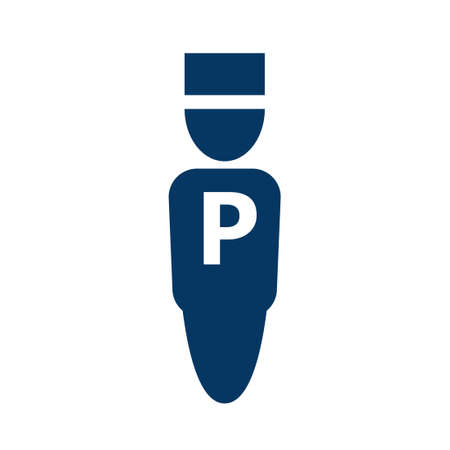 parking valet iconのイラスト素材