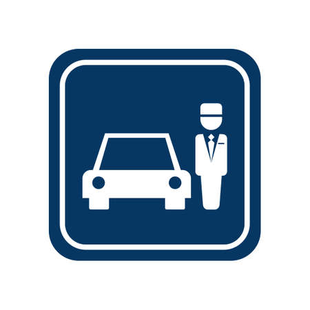 parking valet iconのイラスト素材