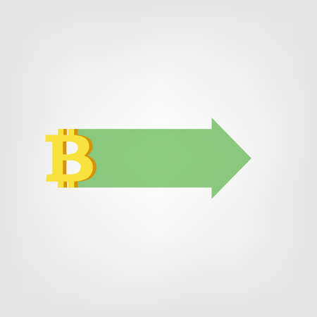 bitcoin growth conceptのイラスト素材