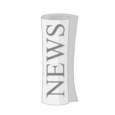 newspaper roll iconのイラスト素材