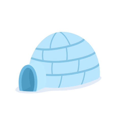 Cartoon igloo icon.のイラスト素材