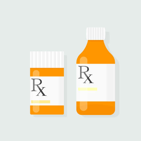 prescription bottle vectorのイラスト素材