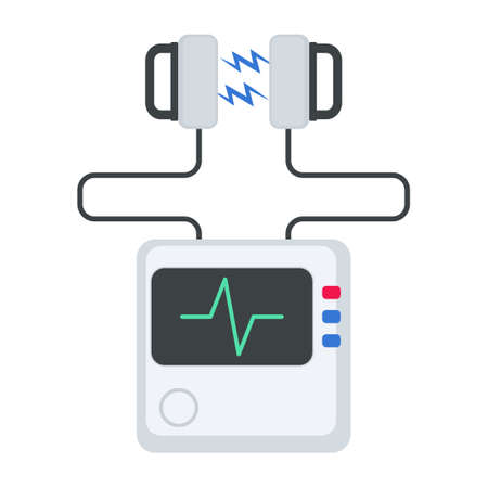 Defibrillator machine icon.のイラスト素材