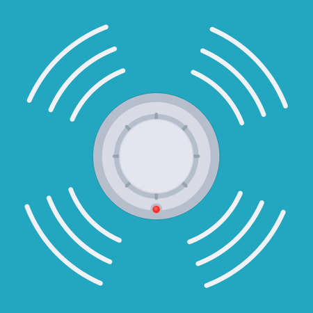 Smoke detector icon.のイラスト素材