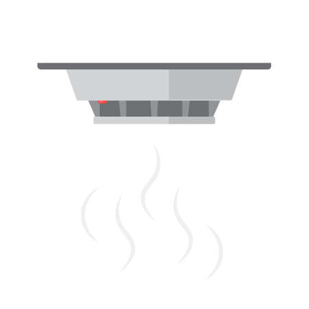 Smoke detector icon.のイラスト素材