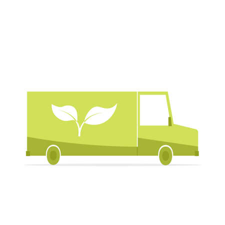 Eco truck icon.のイラスト素材