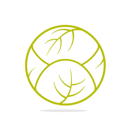 Brussel sprout icon.のイラスト素材