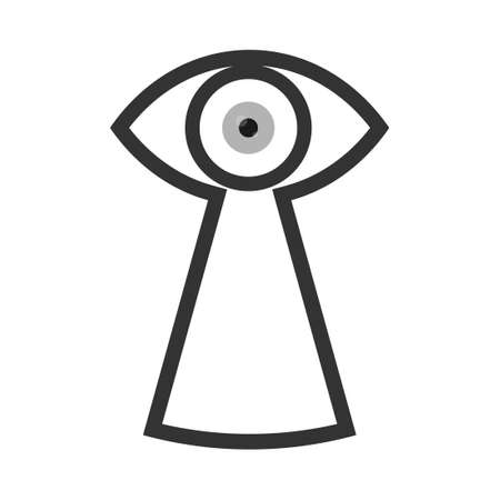 Spy camera vector icon isolated on a white backgroundのイラスト素材