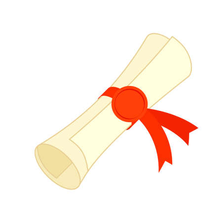 Rolled Diploma iconのイラスト素材