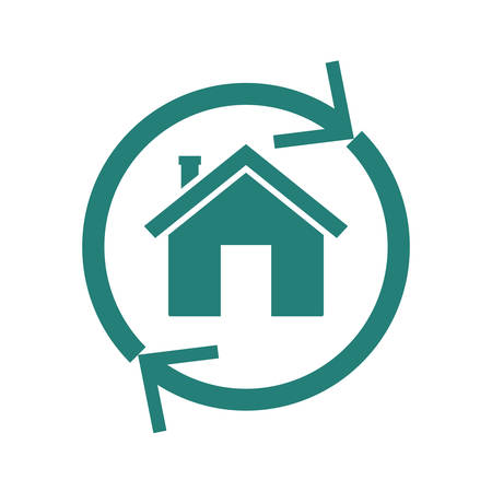 Home reverse mortgage icon. Finance clipart isolated on white backgroundのイラスト素材