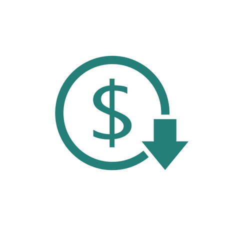 Vector of Reduce costs icon. Money clip - ID:1-115065907 - Royalty Free ...