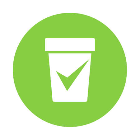 Urine test icon. Medical clipart isolated on white backgroundのイラスト素材